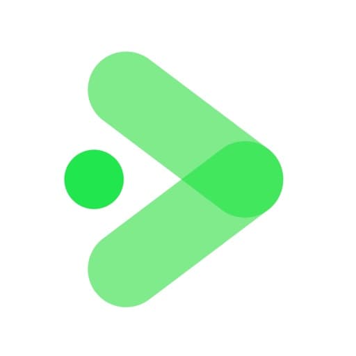 Payero app icon, overlapping green chevrons